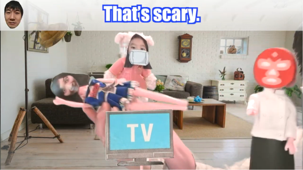 That’s scary　こわいの２単語英語