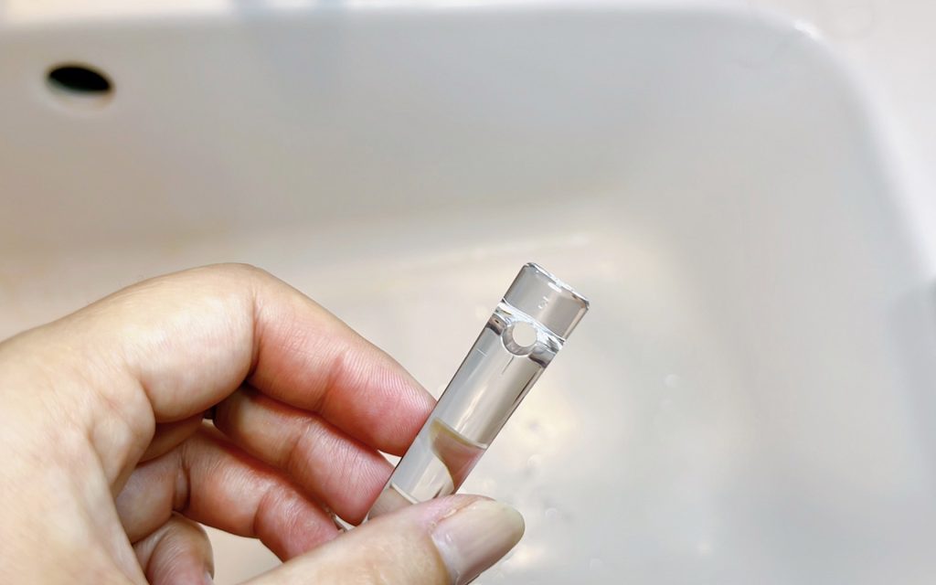 鼻孔専用ブラシの洗い方